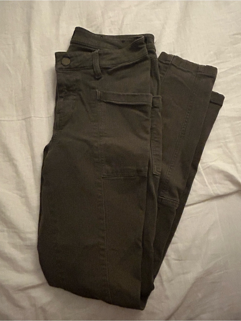 Liverpool Jeans Company Olive Skinny Cargo Jeans